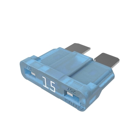 Littelfuse Fuse, Ato Std And Smart Glow Blade, Blue, 15A, Carded 0ATO015.VP